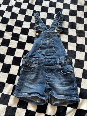 Girls 7 urban star short overalls